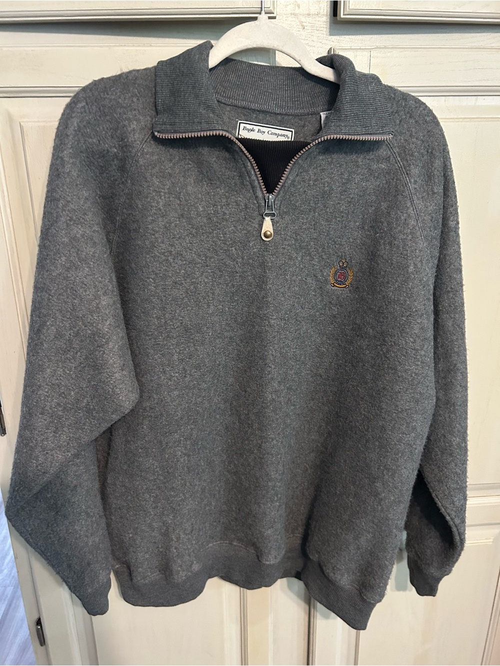 Vintage BUGLE BOY Men’s Quarter Zip Pullover